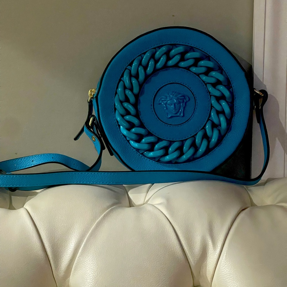 Versace Medusa blue purse